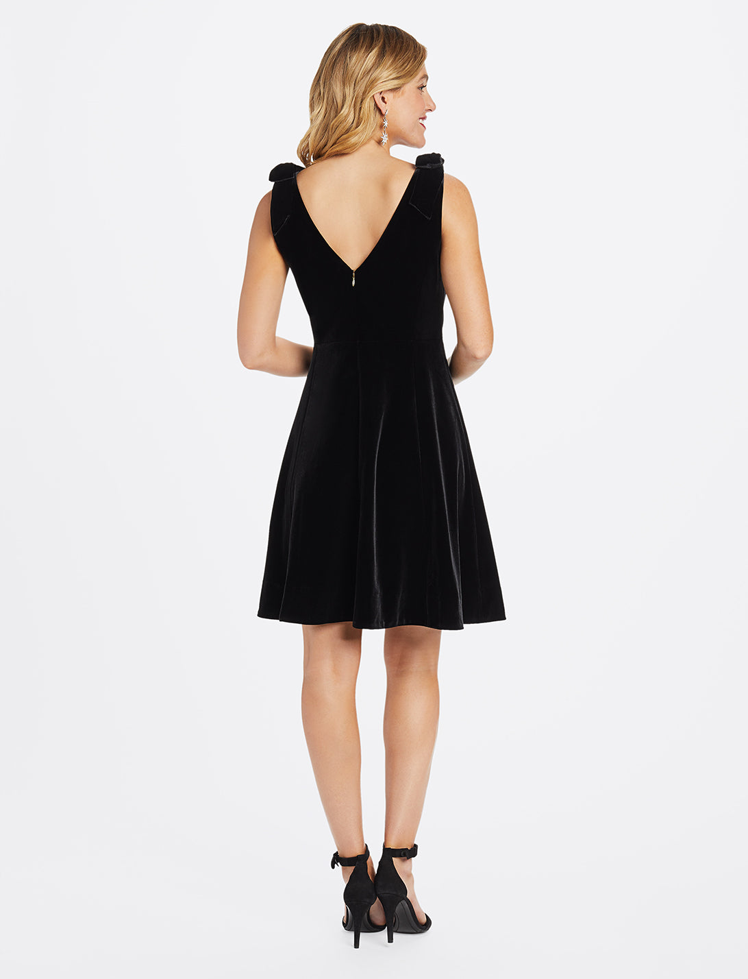 Velvet Bow Shoulder Dress – Draper James